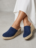 Mules espadrilles compensées pour femme