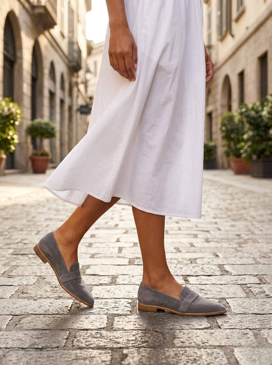 Women’s Pointed Toe Leather Loafers