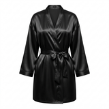 Women's Satin Robe - Pink