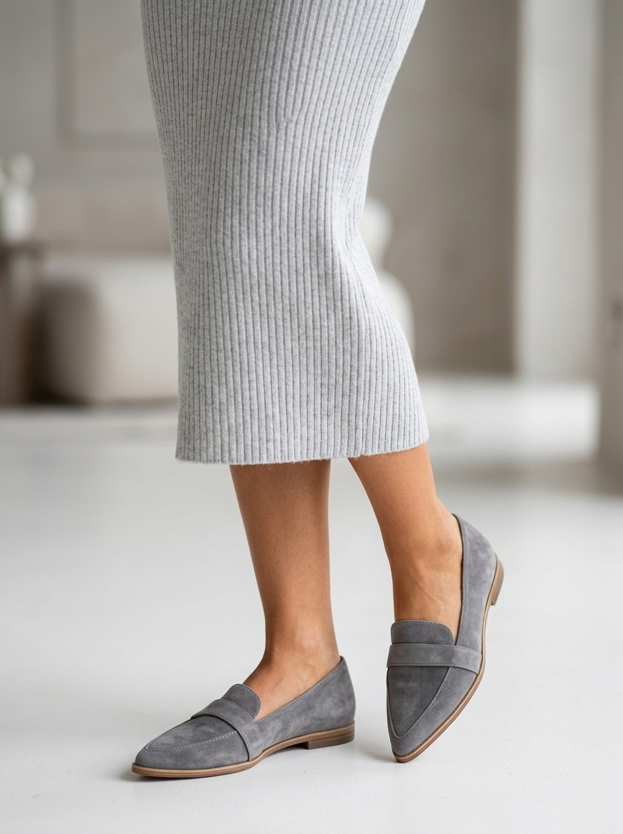 Women’s Pointed Toe Leather Loafers