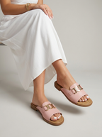 Women’s Elegant Buckle Slide Sandals