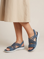 Sandalias cómodas trenzadas para mujer
