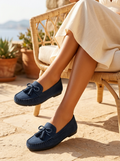 Mocassins orthopédiques à pampilles pour femme