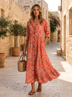 Vestido camisa estampado para mujer de verano
