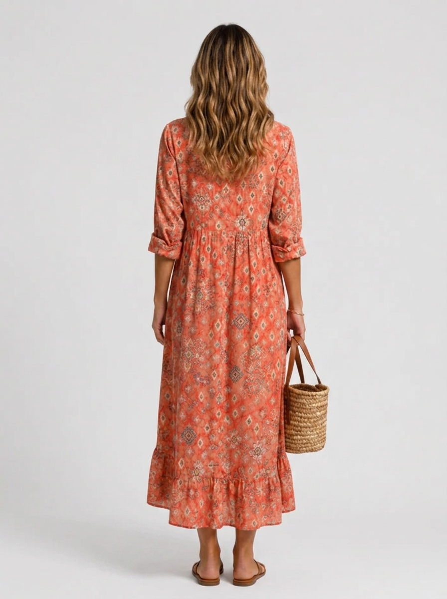 Vestido camisa estampado para mujer de verano