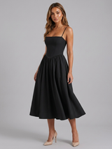 Floral Sweetheart Corset Midi Dress Cocktail Women