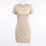 Women's Short Sleeve Nightgown - Black