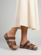 Sandales orthopédiques tressées pour femme