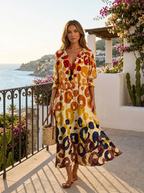 Vestido camisa estampado para mujer de verano