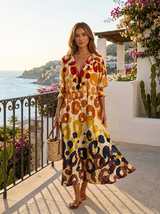 Vestido camisa estampado para mujer de verano