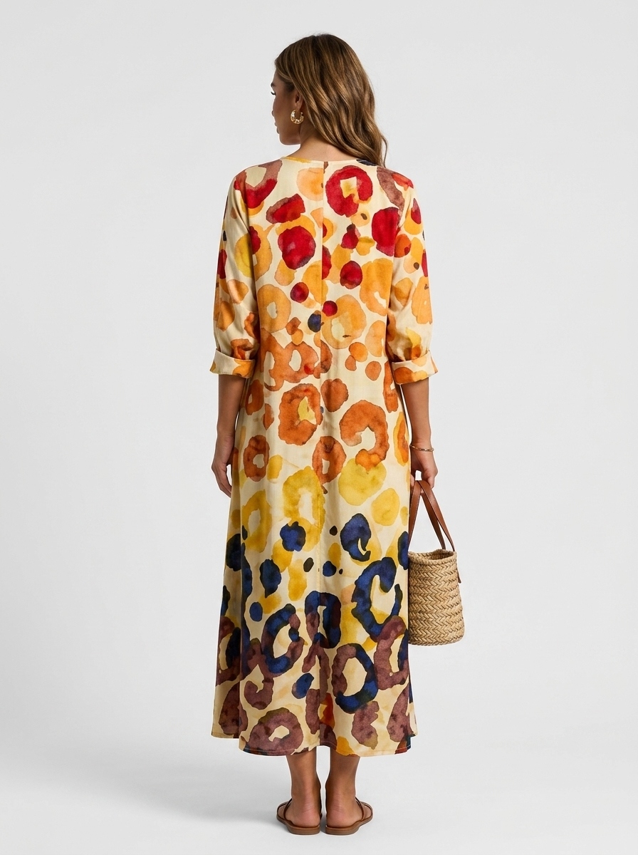 Vestido camisa estampado para mujer de verano