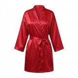 Women's Satin Robe - Pink