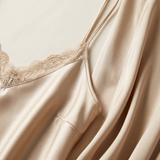 2-Piece Satin Chemise Nightgown & Robe Set - Pink