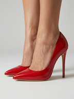 Tacones de aguja con punta puntiaguda para mujer