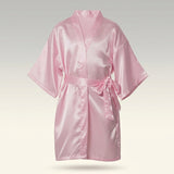Kids Satin Sleep Robe - Pink
