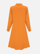 Women’s Button Front Midi Shirt Dress – Relaxed Fit