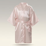 Kids Satin Sleep Robe - Pink