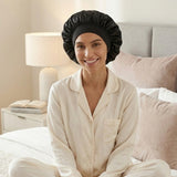 Gorro de Satén para el Cabello Protección para Dormir Azul Marino