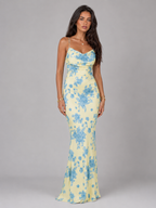 Robe maxi fleurie pour femme été