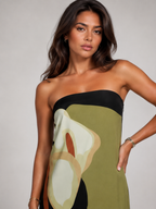 Robe maxi sculptée bustier pour femme soirée