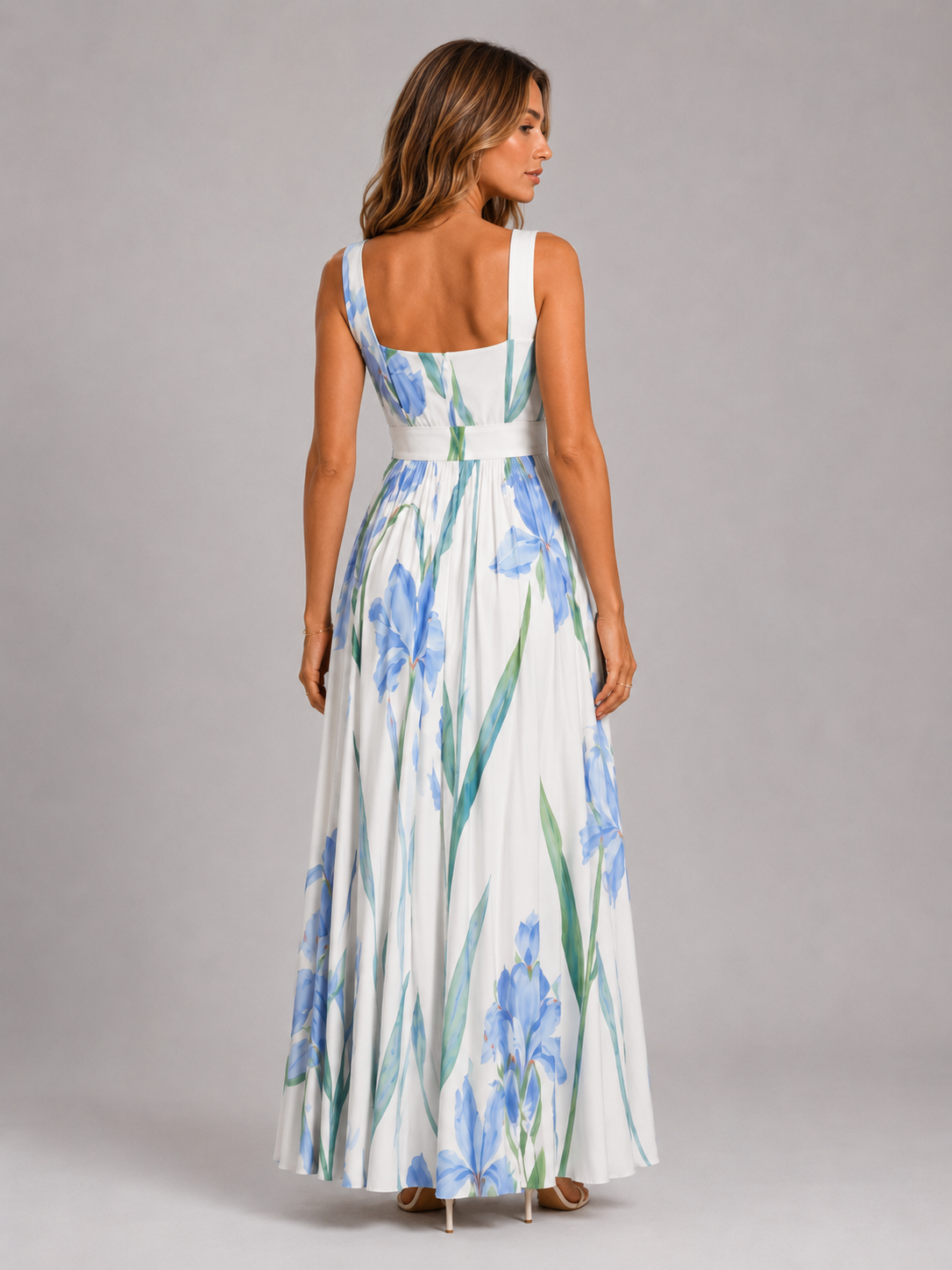 Floral A Line Maxi Dress Summer Women
