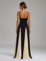 Robe maxi à corsage sculpté pour femme soirée