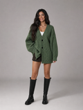 Women's Oversized Chunky Knit Cardigan