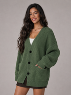 Women's Oversized Chunky Knit Cardigan