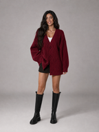 Women's Oversized Chunky Knit Cardigan