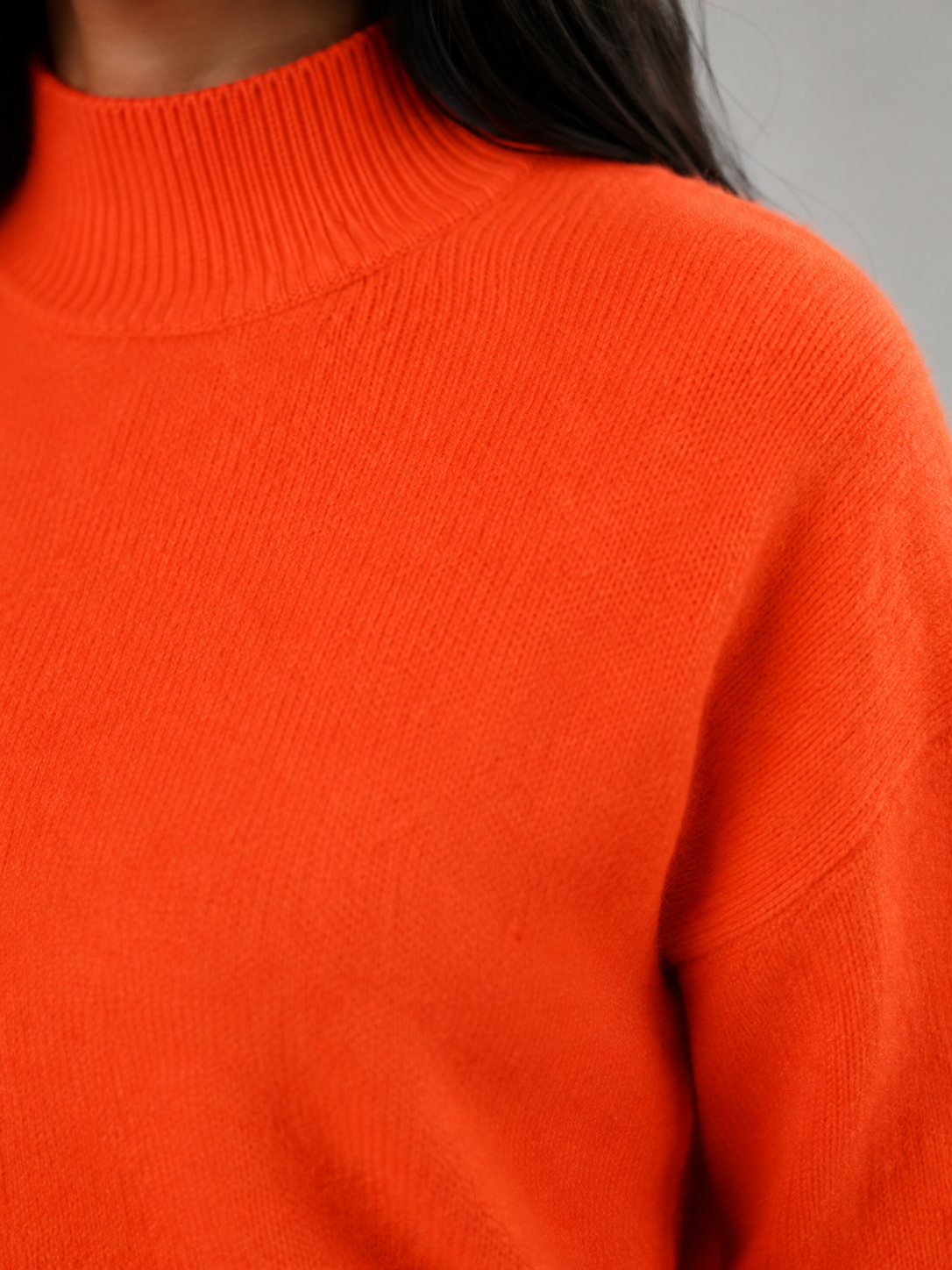 Women's Mock Neck Soft Knit Sweater