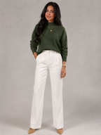Women's Mock Neck Soft Knit Sweater