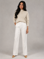 Women's Mock Neck Soft Knit Sweater