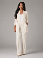 Women's Shawl Collar Button-Tab Cardigan