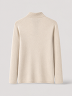 Ribbed polo knit top – Nude & Nero