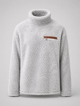 Fuzzy Turtleneck Sweater for Women