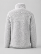 Pull à col roulé duveteux pour femme