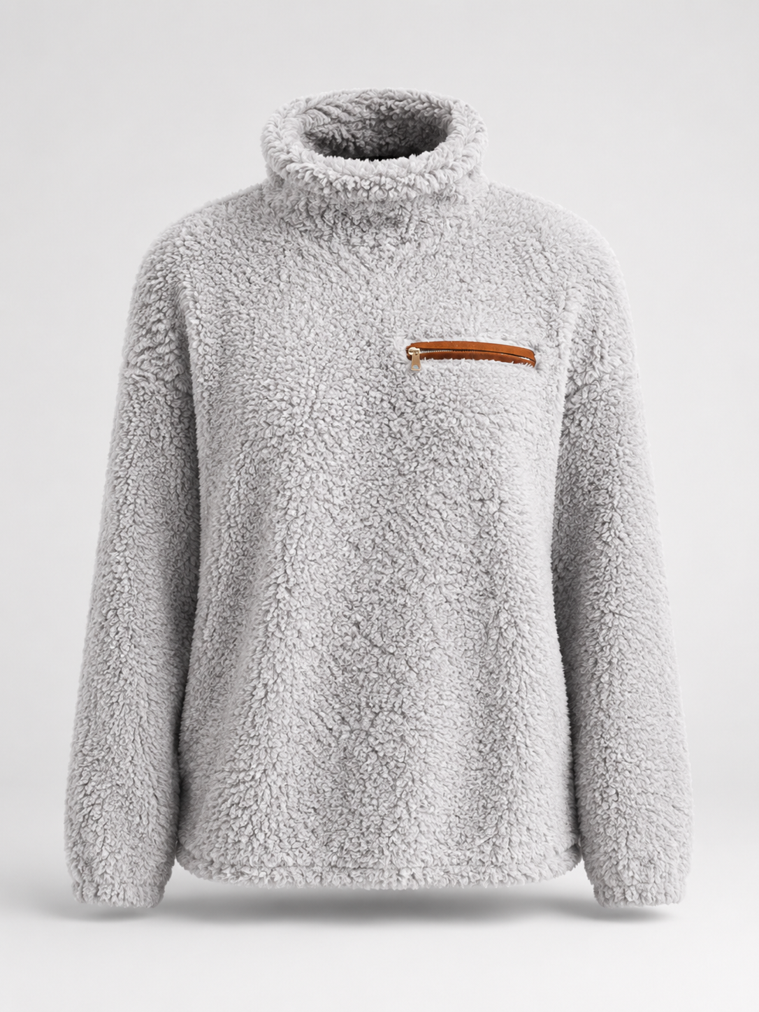 Suéter de cuello alto para mujer