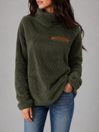 Pull à col montant pour femme