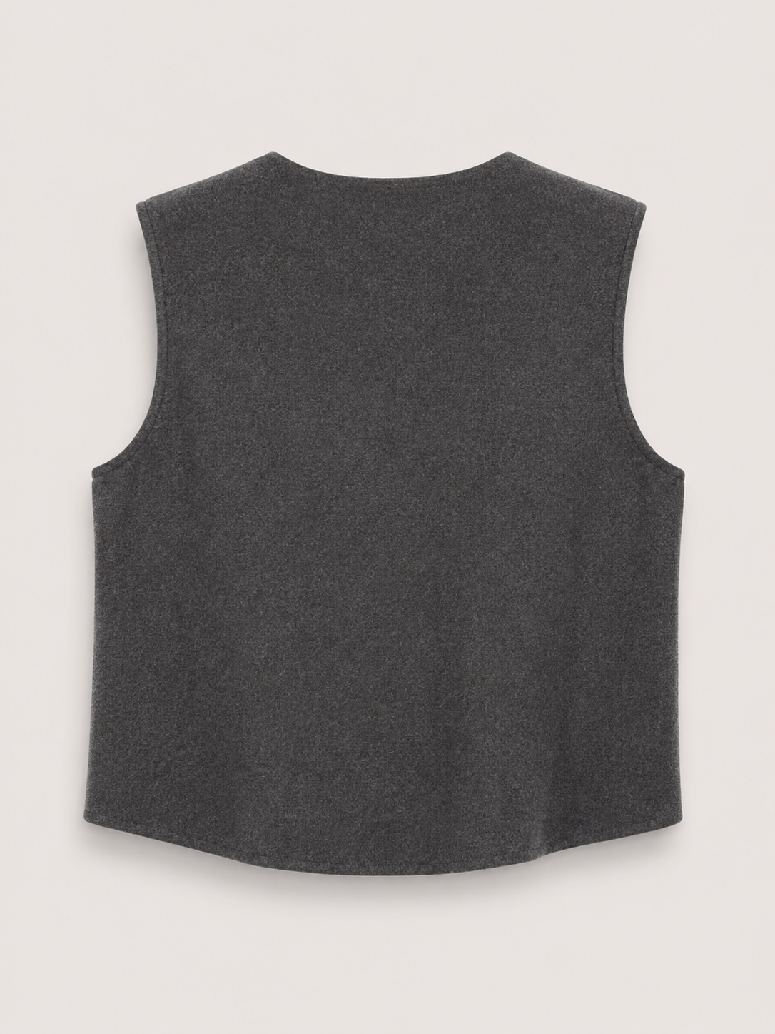 Button Front Knit Vest Autumn Women