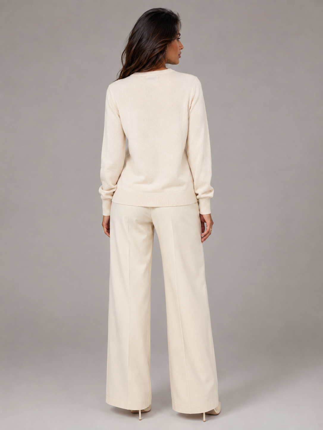 Women's Knit Henley Sweater With Button Placket