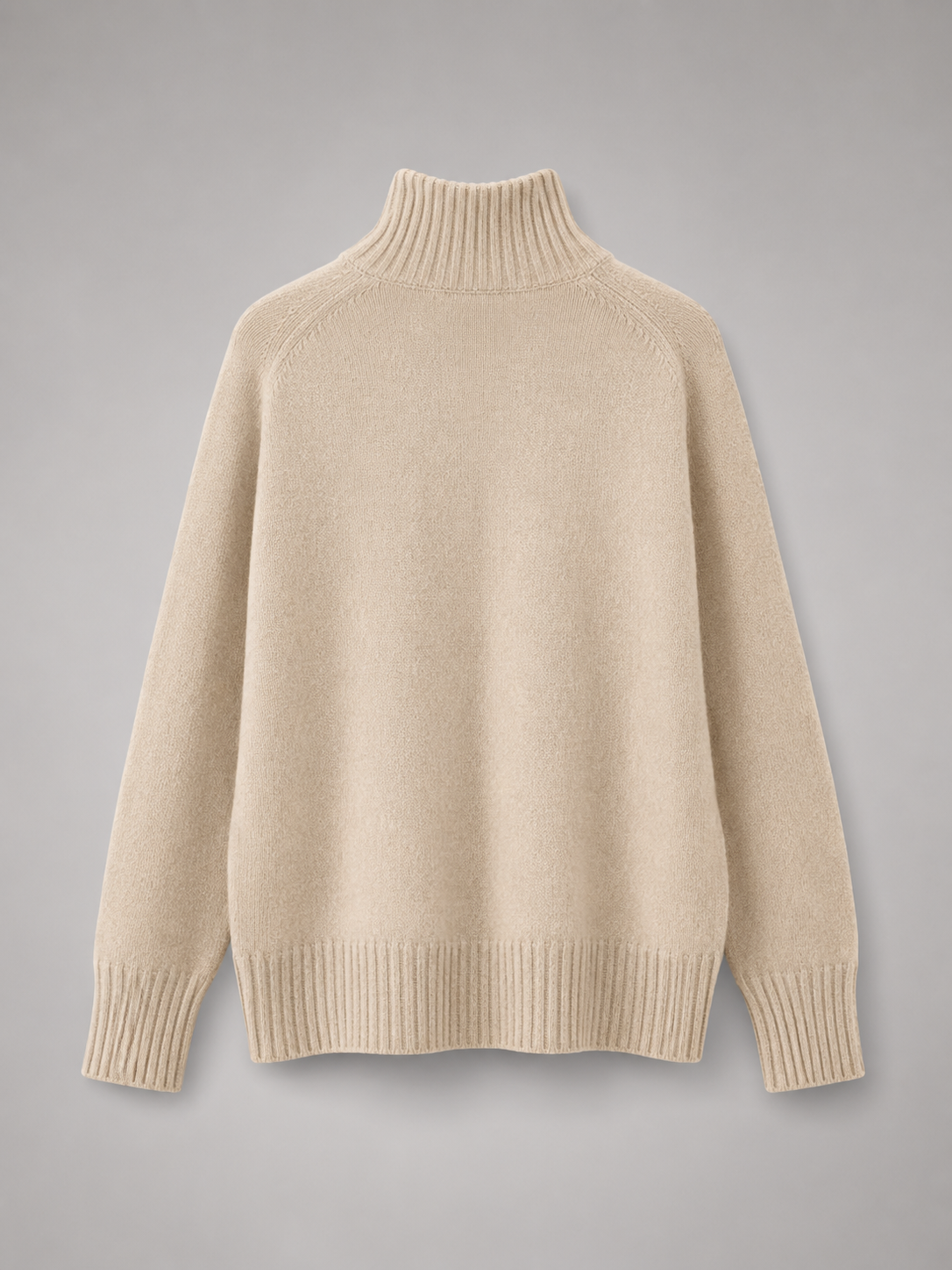 Oversized Turtleneck Knit Sweater Women