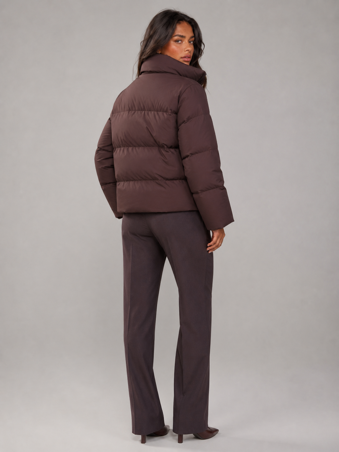 Zip Front Belted Jacket for Women