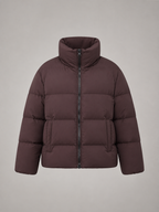 Zip Front Belted Jacket for Women