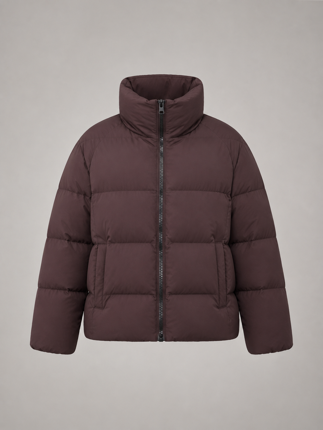 Zip Front Belted Jacket for Women