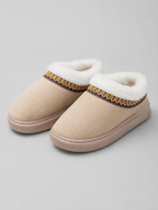 Women's Plush Lined Slipper Mules | Faux Suede Winter Clogs