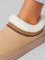 Women's Plush Lined Slipper Mules | Faux Suede Winter Clogs