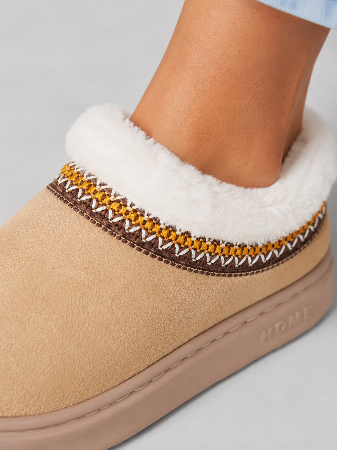 Women's Plush Lined Slipper Mules | Faux Suede Winter Clogs