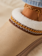 Women's Plush Lined Slipper Mules | Faux Suede Winter Clogs
