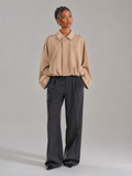Women's Oversized Cropped Utility Jacket