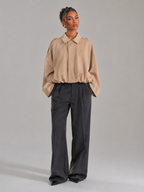 Women's Oversized Cropped Utility Jacket